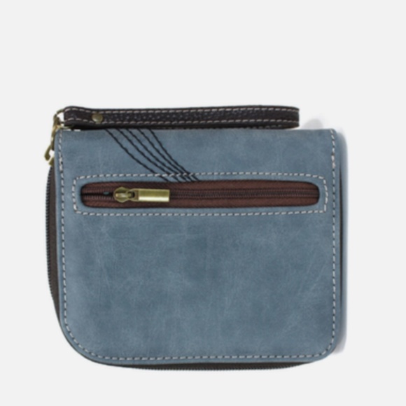 Chala Piano Zip-Around Wristlet Wallet Indigo Blue - Picture 2 of 5